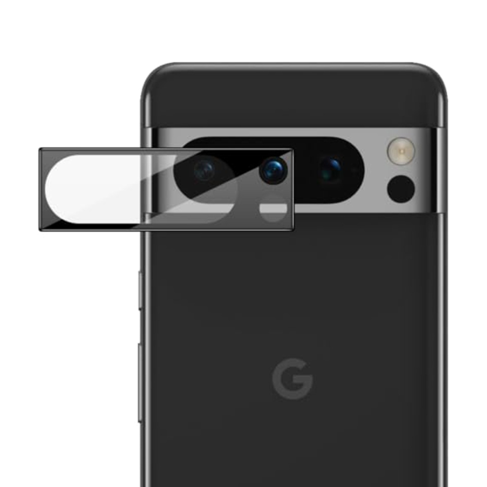 Folie camera pentru Google Pixel 8 Pro, SKYDDAR INNOVATION, Camera Glass Negru, set cu sticker