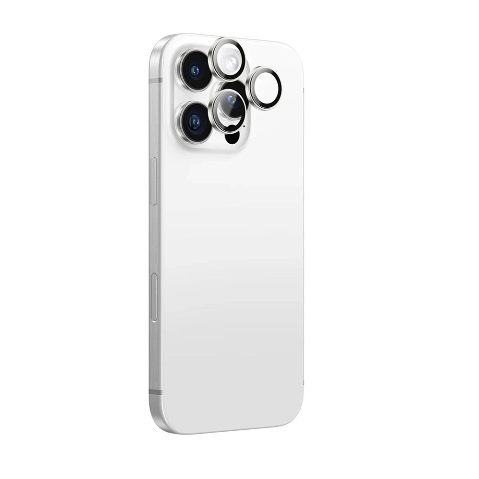 Folie camera pentru iPhone 16 Pro / 16 Pro Max, ANANK AR Lens Guard, Argintiu - 2 | YEO
