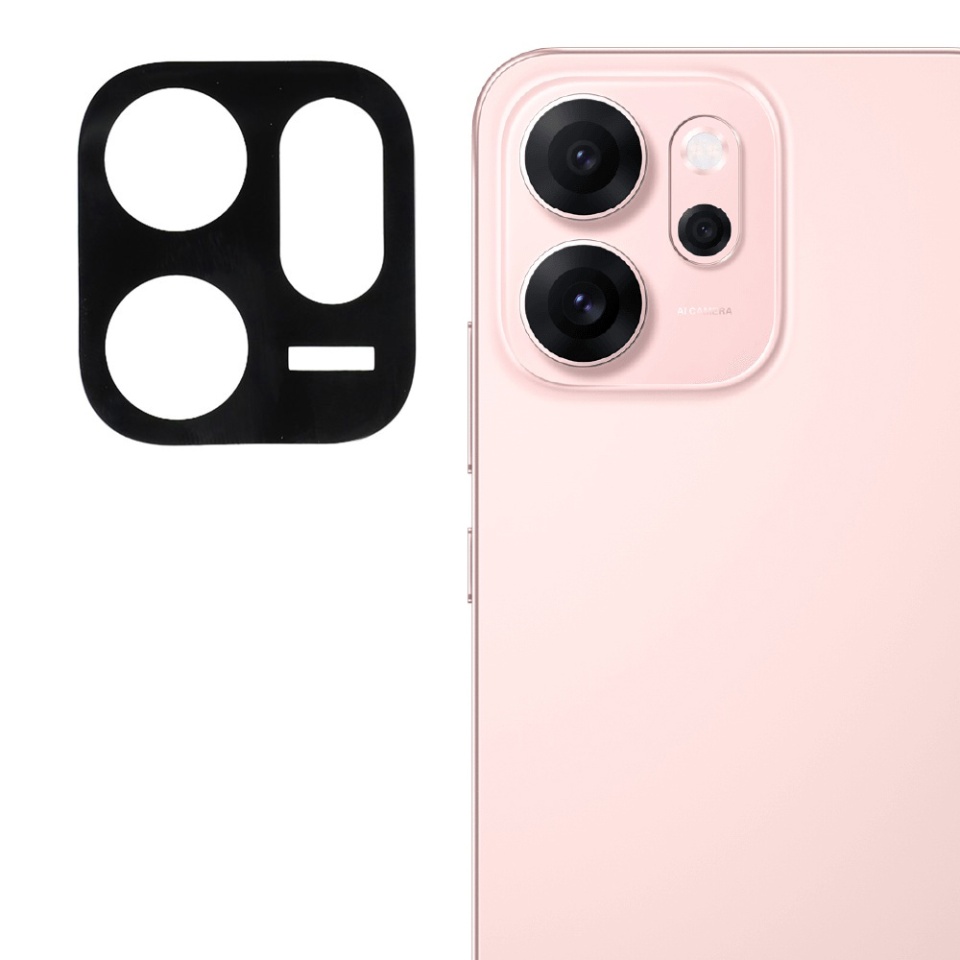 Folie camera pentru Oppo Reno14 FS 5G / Reno14 F, SKYDDAR INNOVATION, Camera Glass Negru, set cu sticker