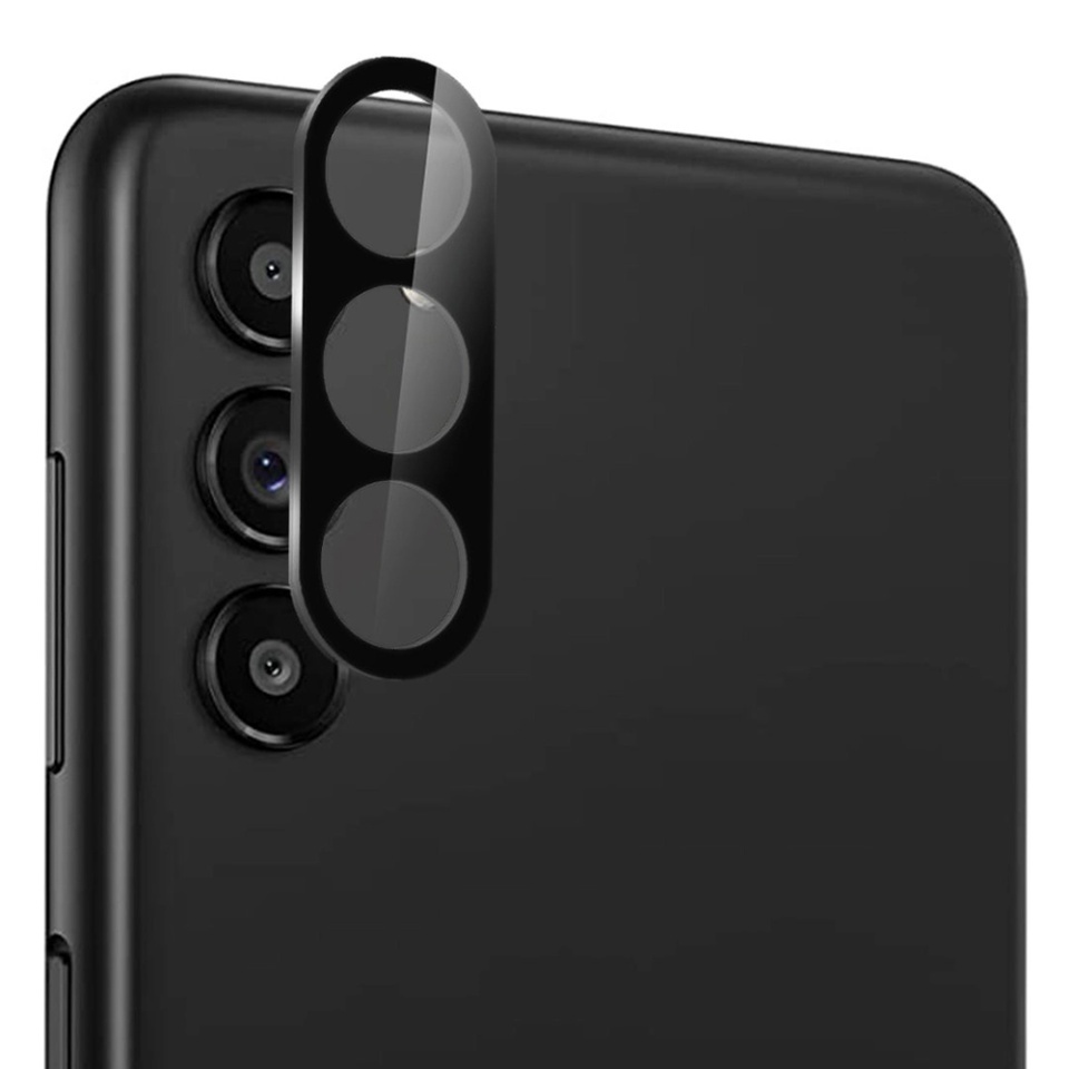 Folie camera pentru Samsung Galaxy S24 Plus, SKYDDAR INNOVATION, Camera Glass Negru, set cu sticker