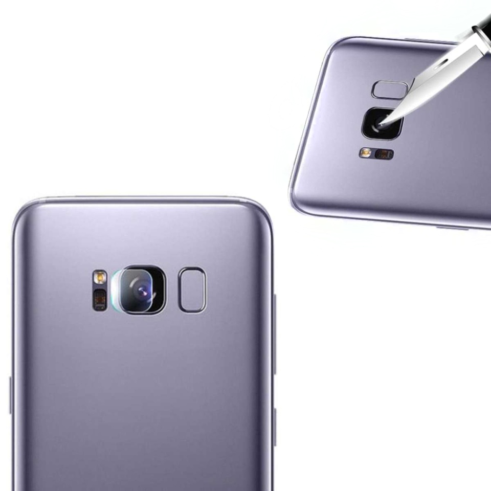 Folie camera pentru Samsung Galaxy S8, SKYDDAR INNOVATION, Camera Glass Transparenta, set cu sticker - 2 | YEO