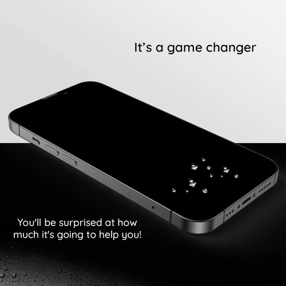 Folie de Sticla iPhone 15 Plus, Sticla Securizata, Lito, HD Pro, Privacy - 2 | YEO