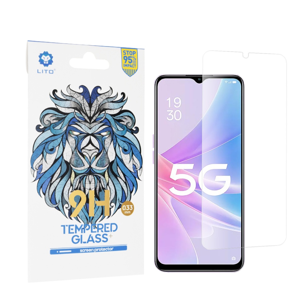Folie de Sticla Oppo A58 5G / A78 5G, Claritate Maxima, Lito, 2.5D Classic Glass 9H, Transparent