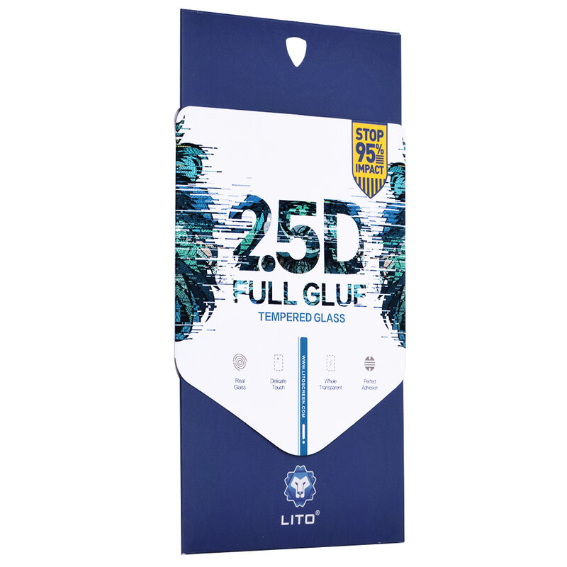 Folie de sticla OPPO Reno 4 Lite, 2.5D FullGlue LITO - Negru - 3 | YEO