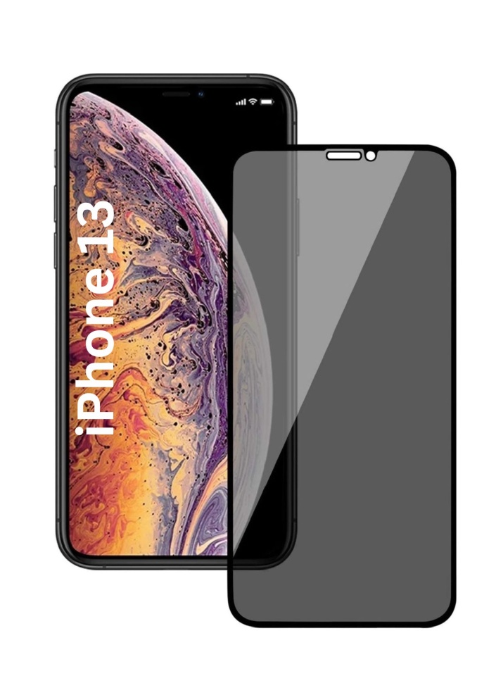 Folie pentru iPhone 13 / 13 Pro / 14 / 16e, Anti-spy Ultra HD, Protectie 9H, Montare Simplă, 111D, Privacy, set cu sticker