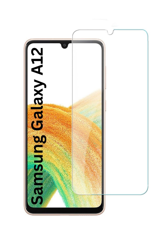 Folie pentru Samsung Galaxy A12 / Galaxy A32 5G / Galaxy M12 / Galaxy A02 / Galaxy M02 / Galaxy A12 Nacho / Galaxy F12, SKYDDAR INNOVATION, Protectie 9H, 0.3mm, Clear Vision, set cu sticker, Transparent