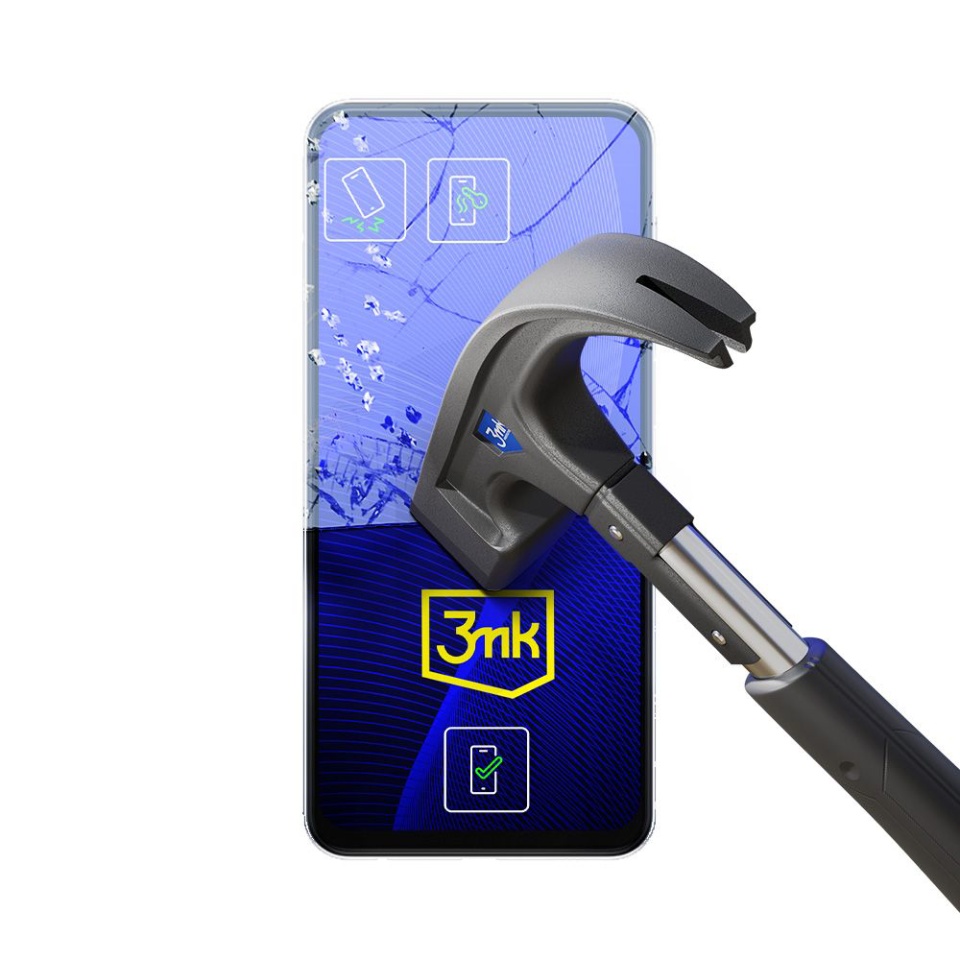 Folie pentru Samsung Galaxy A54 din silicon, 3mk FlexibleGlass, Transparent - 2 | YEO