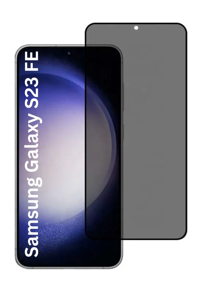 Folie pentru Samsung Galaxy S23 FE, Anti-spy Ultra HD, Protectie 9H, Montare Simplă, 111D, Privacy, set cu sticker