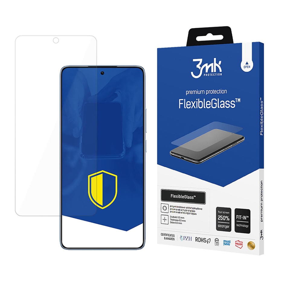 Folie pentru Xiaomi 14T / 14T Pro din silicon, 3mk FlexibleGlass, Transparent