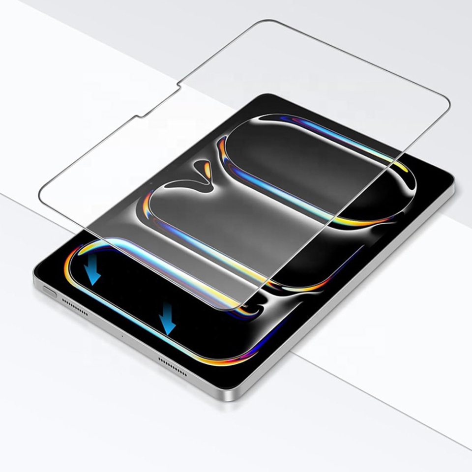 Folie Sticla pentru iPad Air 11 (2024), Blueo HD, Anti-Soc, Anti-Amprente, Transparent - 3 | YEO
