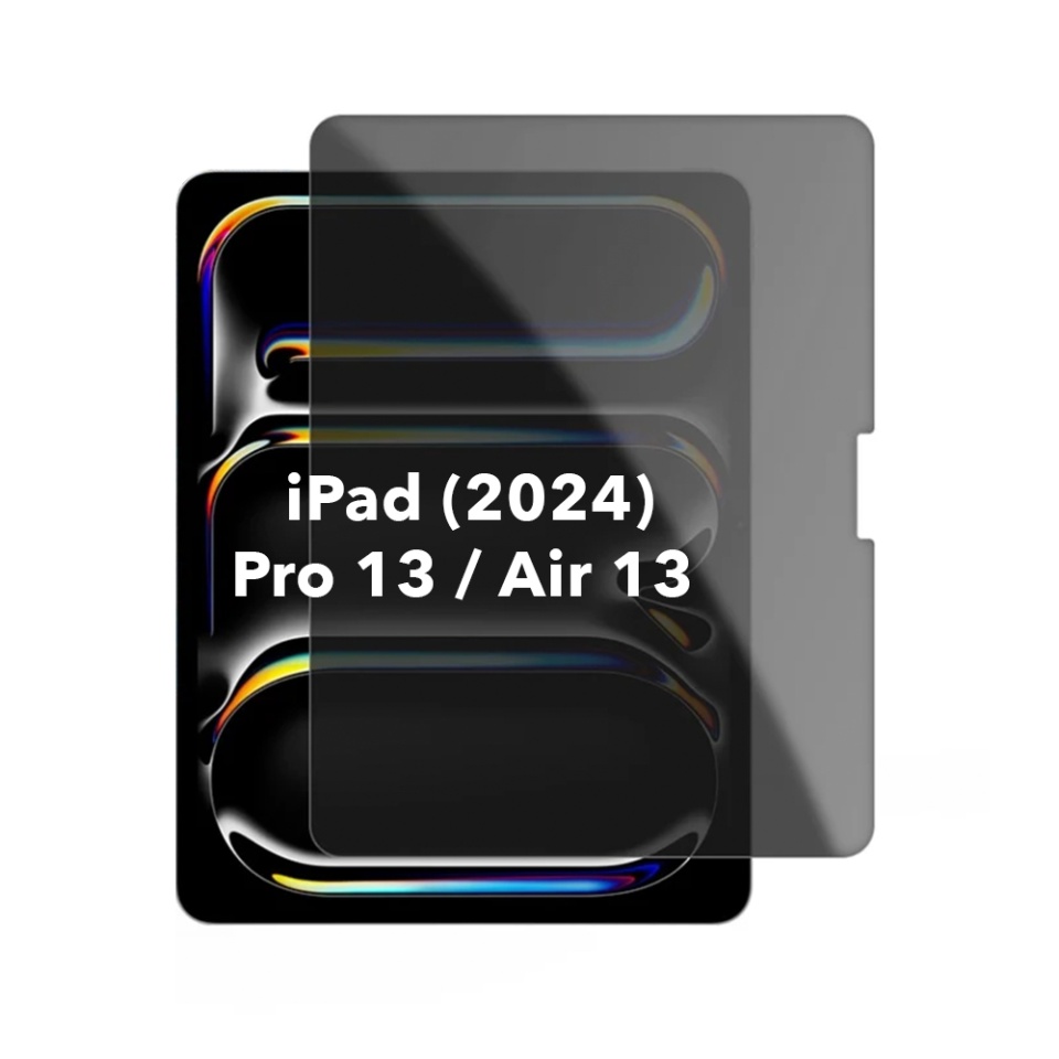 Folie sticla pentru iPad Pro 13 (2024) / Air 13 (2024), Claritate si Protectie Maxima, 0.33mm, Strat Oleofobic Anti-Amprenta, SKDR 3D Tab Glass - Privacy
