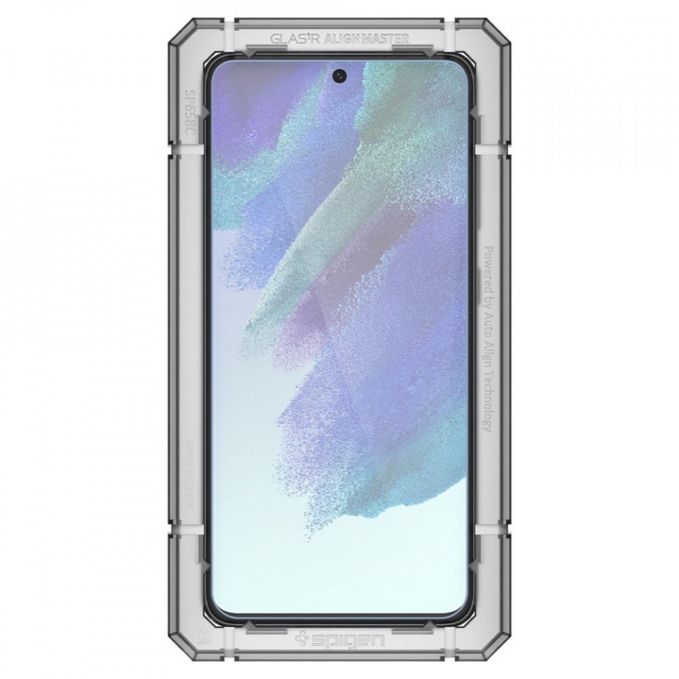 Folie sticla Samsung Galaxy S21 FE, ALM Glas (2xPack) Spigen - Clear - 2 | YEO