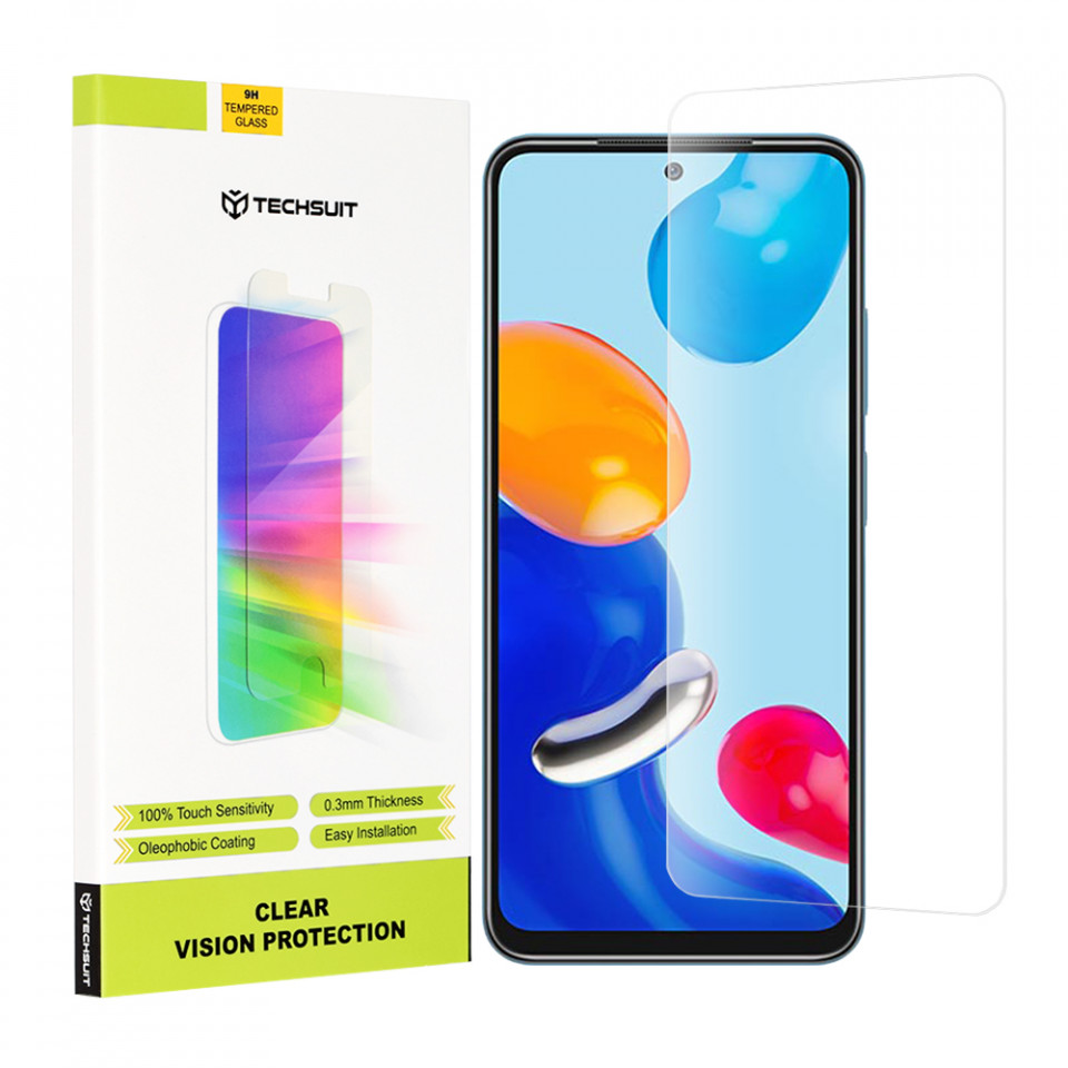 Folie Xiaomi Redmi Note 11 / Note 11S / Poco M4 Pro 4G, Techsuit Clear Vision Glass - Transparent