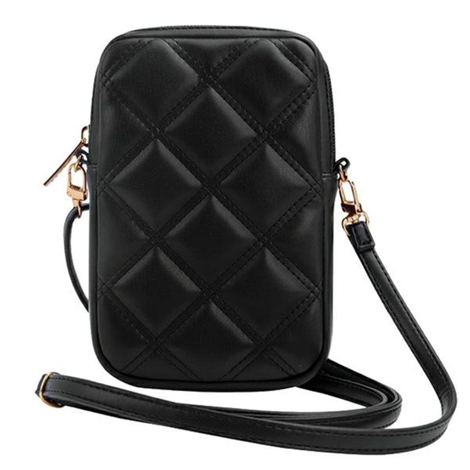 Geanta Guess, Piele Ecologica, Zip Quilted 4G, Negru - 3 | YEO