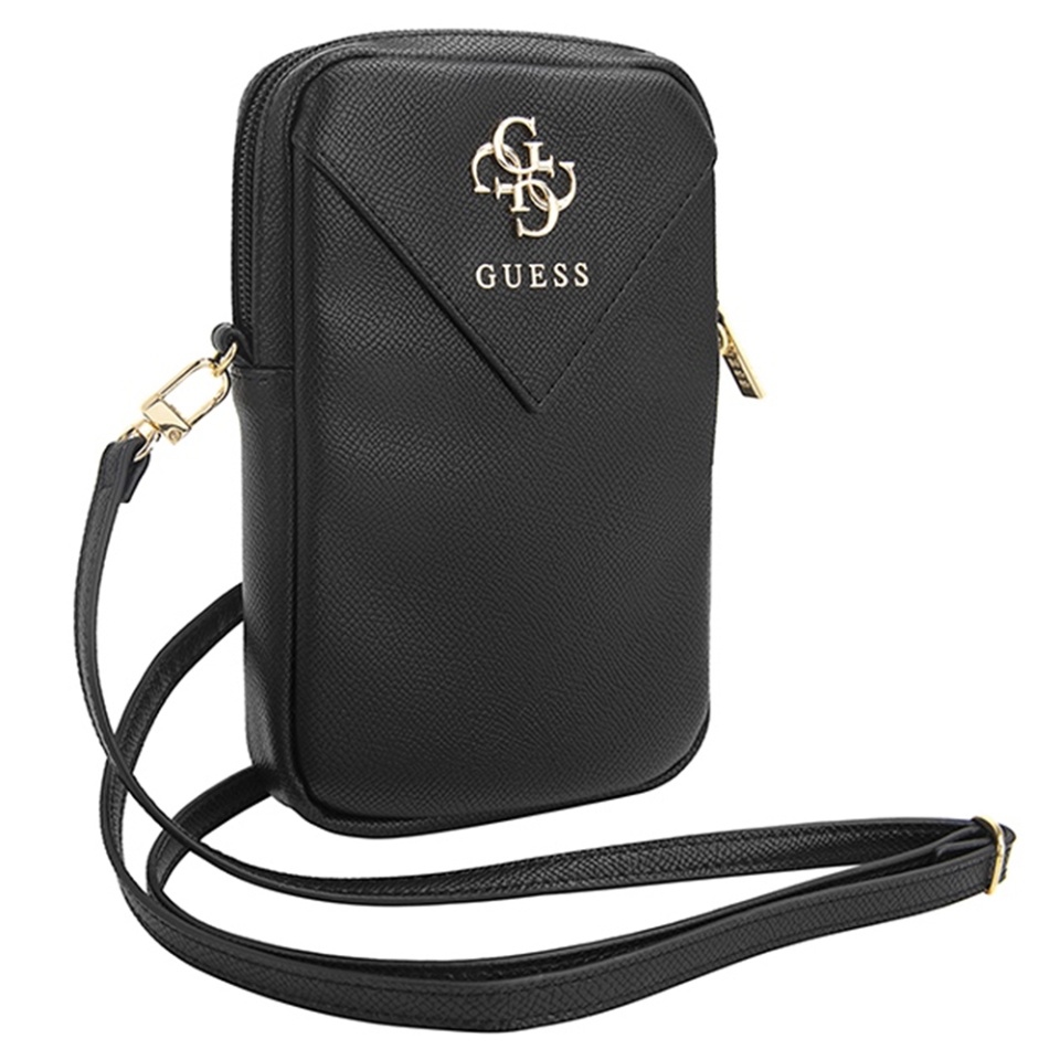 Geanta Guess, Piele Ecologica, Zip Triangle 4G, Negru - 2 | YEO