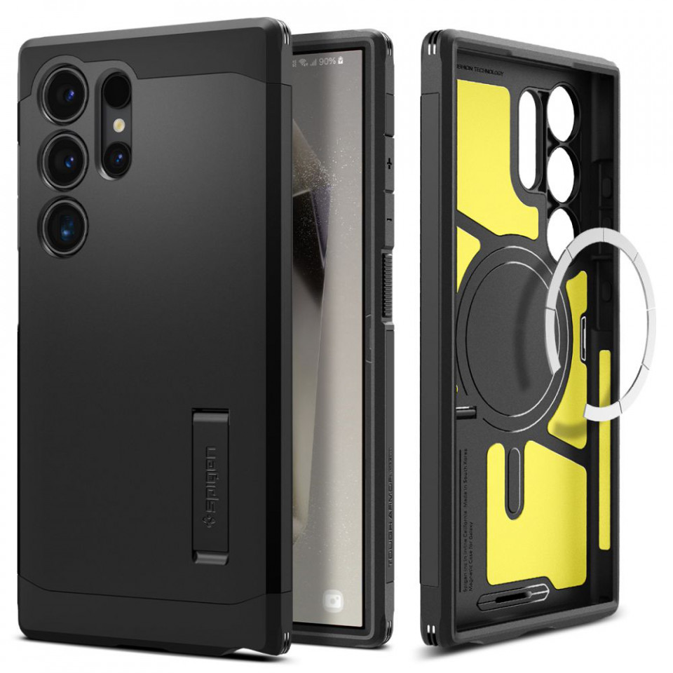 Husa Antisoc Samsung Galaxy S24 Ultra, Spigen Tough Armor - negru - 1 | YEO
