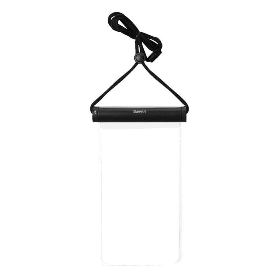 Husa de Telefon Waterproof Universala, Baseus P60263701, IPX8 adancime 30m, Lanyard inclus, Negru - 1 | YEO