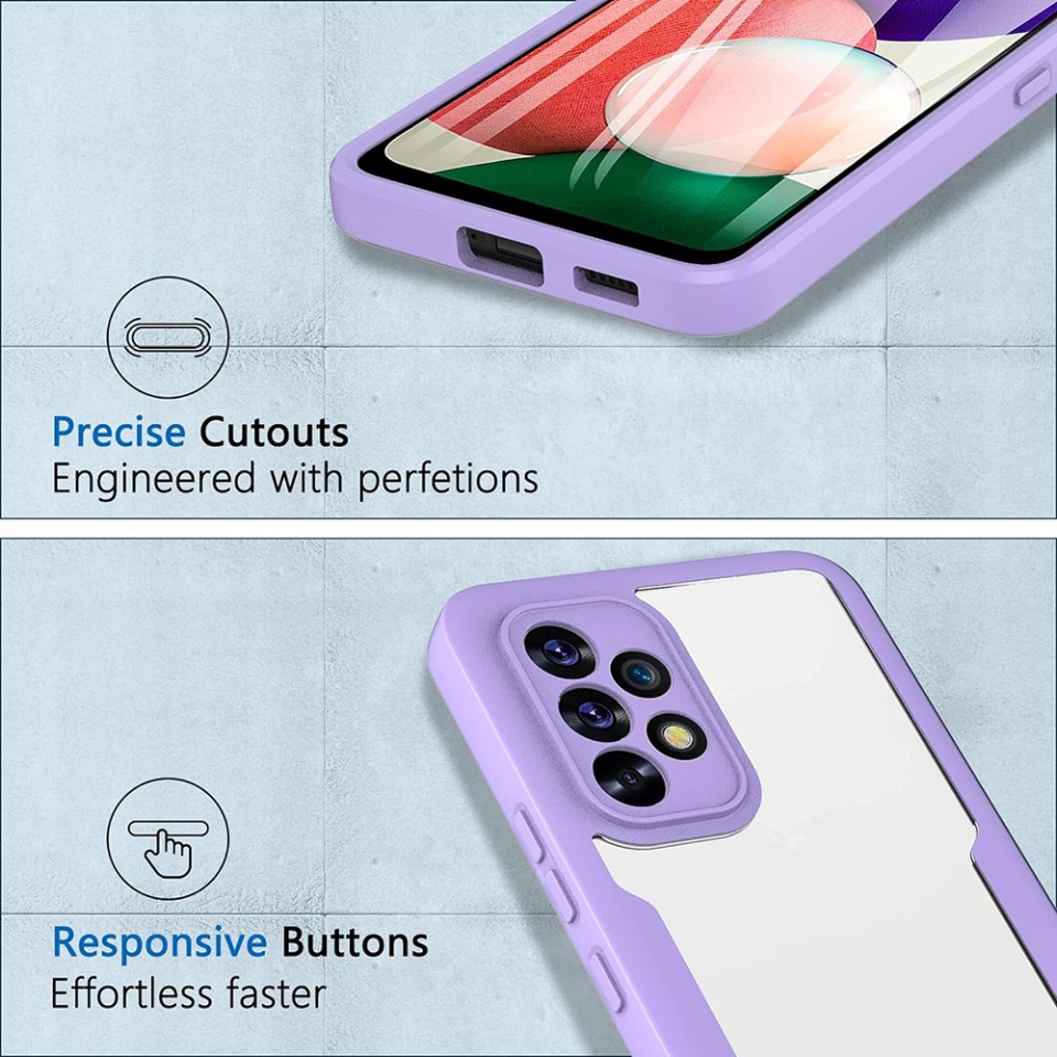 Husa + Folie pentru Samsung Galaxy A16 4G / Galaxy A16 5G / Galaxy A17 5G, SKYDDAR INNOVATION, [Pachet 360°] ColorVerse, set cu sticker, Roz - 3 | YEO
