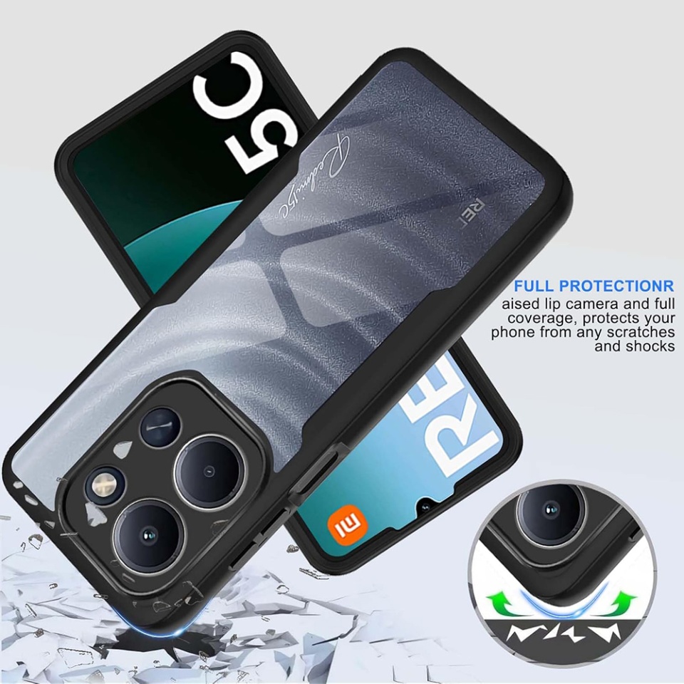 Husa + Folie pentru Xiaomi Redmi 15C 4G / Redmi 15C 5G, SKYDDAR INNOVATION, [Pachet 360°] ColorVerse, set cu sticker, Roz - 1 | YEO