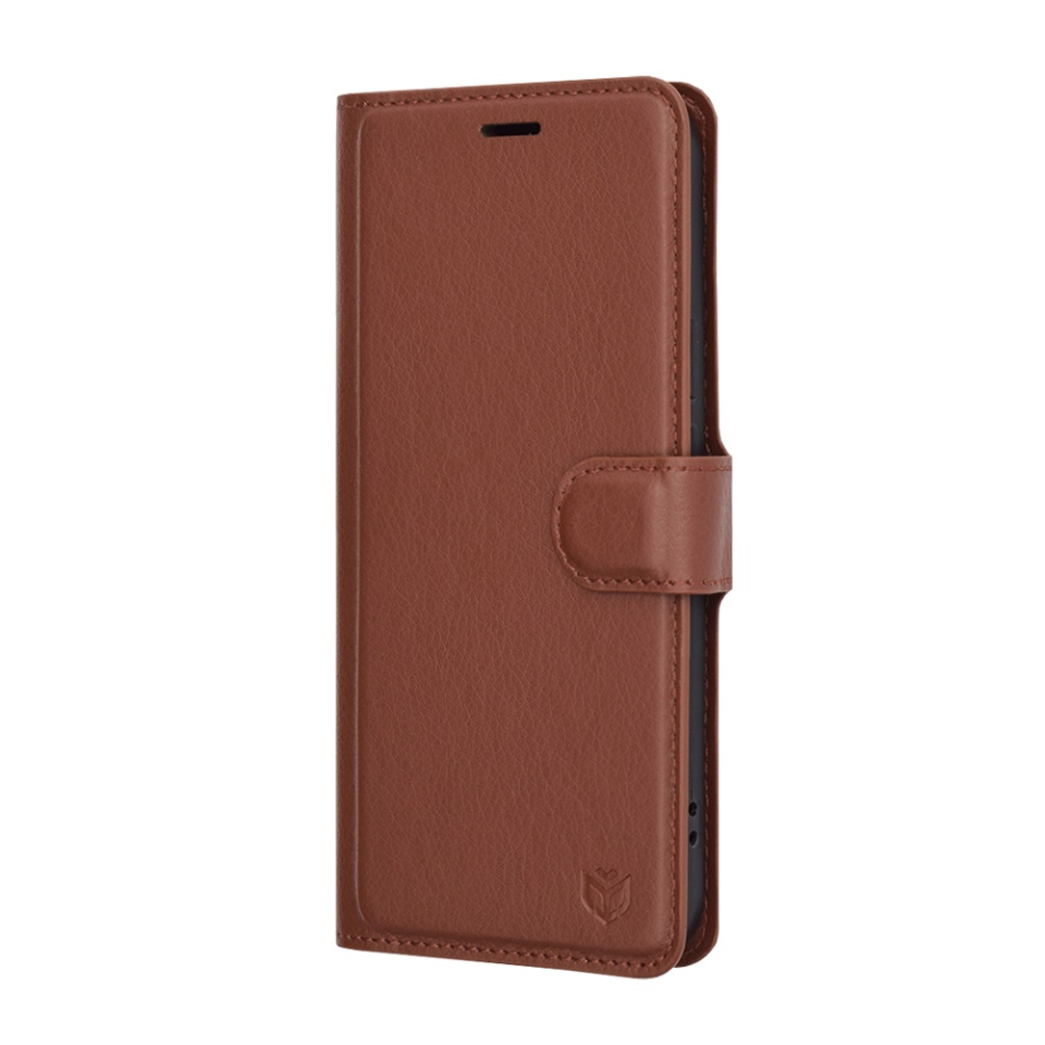 Husa Google Pixel 9 / Pixel 9 Pro tip Carte, cu Portofel Interior, Finisaje Premium, SKYDDAR Leather Wallet - Maro - 3 | YEO