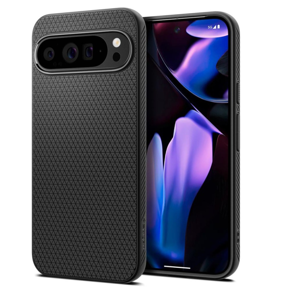 Husa Google Pixel 9 Pro XL flexibila, Spigen Liquid Air - Negru