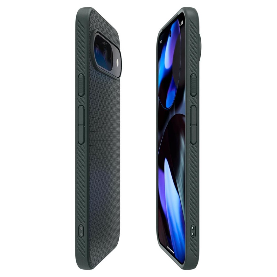 Husa Google Pixel 9 Pro XL flexibila, Spigen Liquid Air - Verde - 3 | YEO