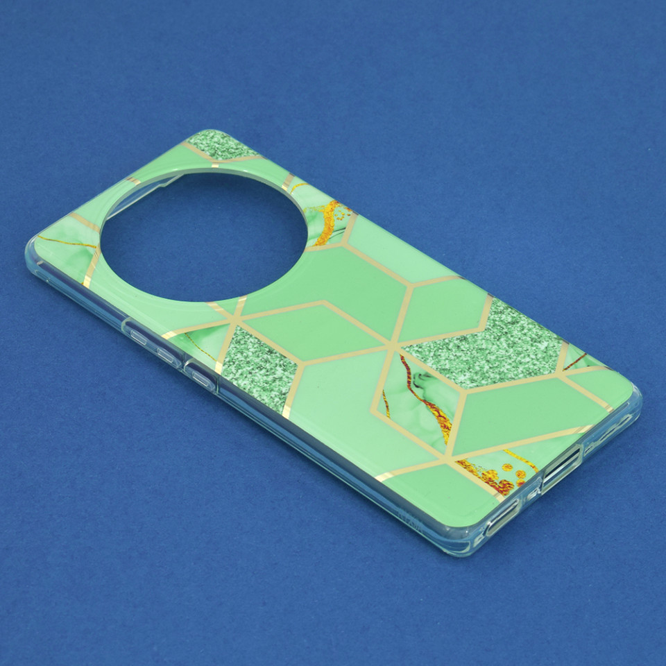 Husa Honor Magic5 Lite Marble Series, Techsuit - Green Hex - 3 | YEO
