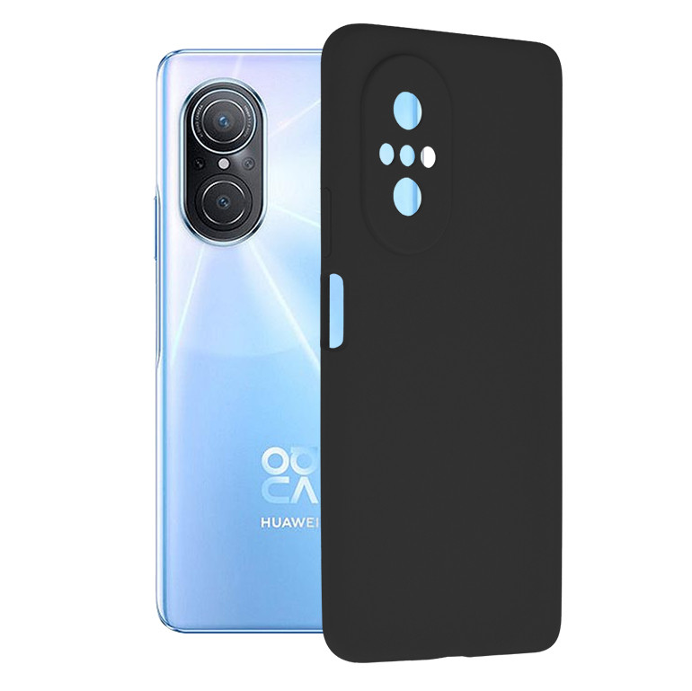 Husa Huawei Nova 9 SE din silicon moale, Techsuit Soft Edge - Negru
