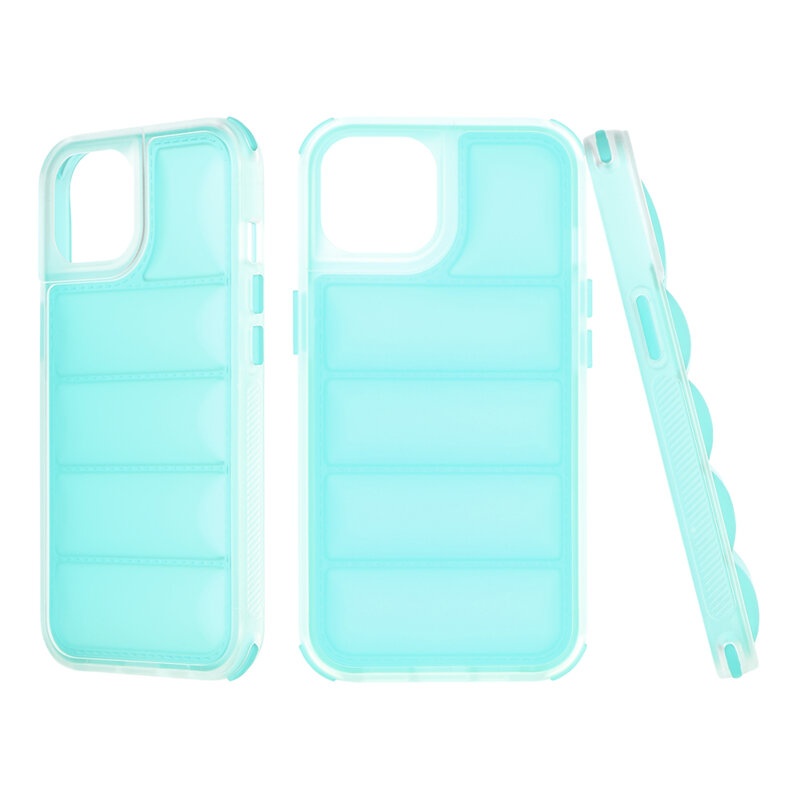 Husa iPhone 14 Pro Max, Skyddar Luxury Waves - Turcoaz