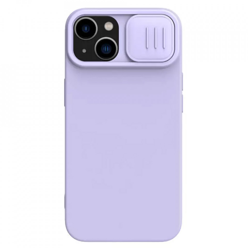 Husa iPhone 15 Plus, Nillkin CamShield Silky MagSafe Silicone - Misty Purple - 1 | YEO