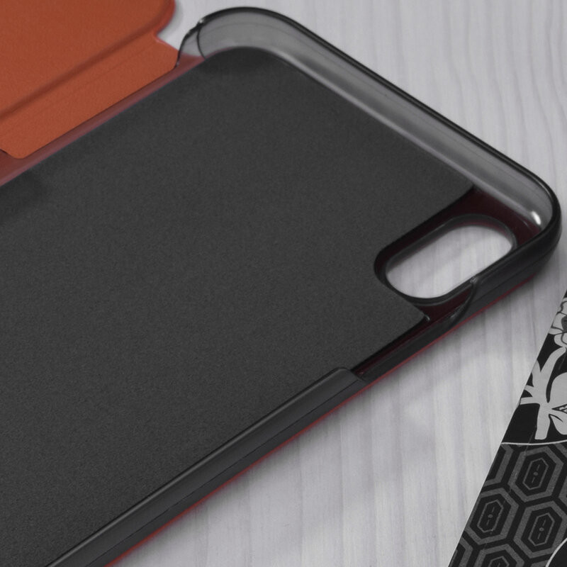 Husa iPhone XS Max tip carte, Techsuit eFold - Portocaliu - 1 | YEO