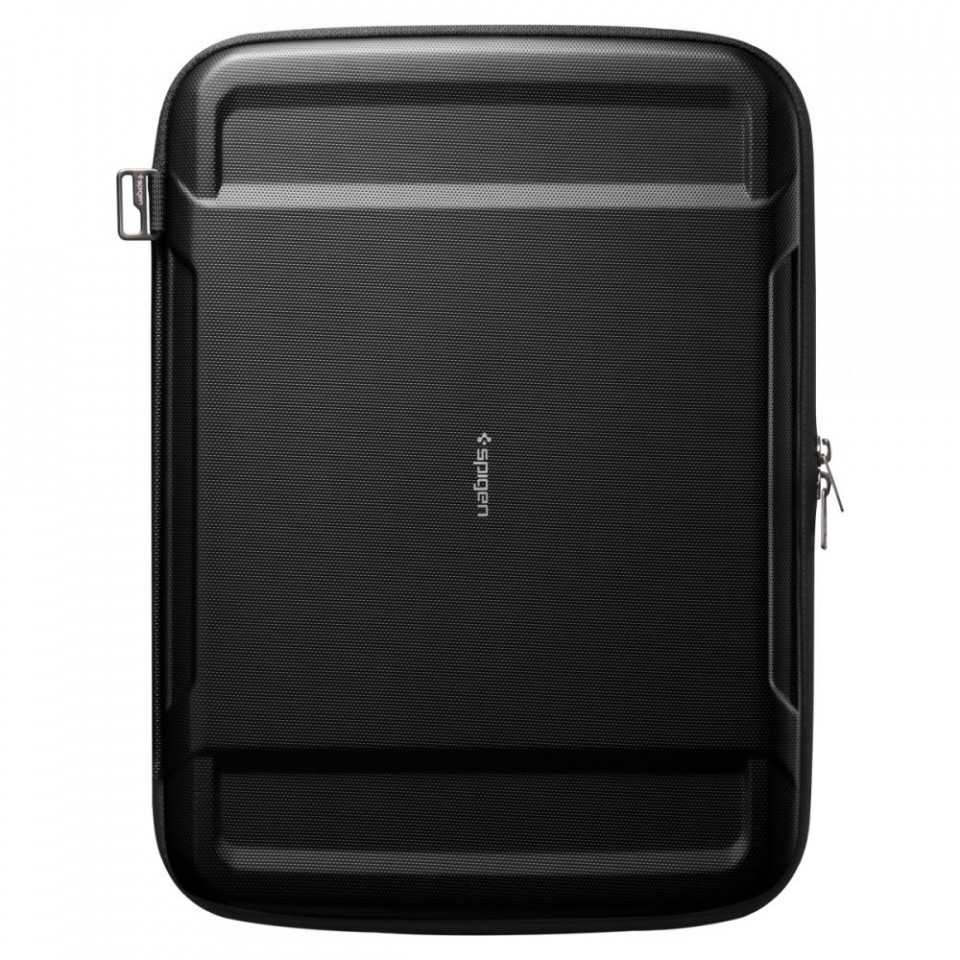 Husa laptop / tableta cu fermoar, dimensiune 13 - 14 inch, Spigen Rugged Armor - Negru - 2 | YEO