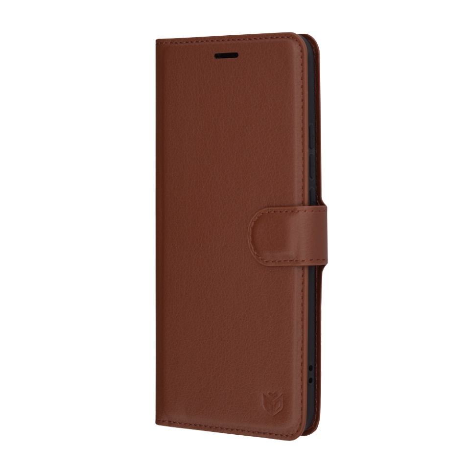 Husa Oppo Reno12 Pro tip Carte, cu Portofel Interior, Finisaje Premium, SKYDDAR Leather Wallet - Maro - 3 | YEO