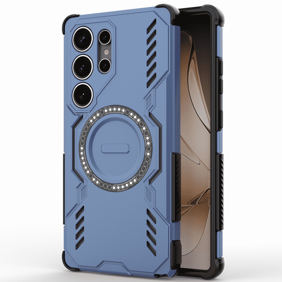 Husa pentru Google Pixel 10 / Pixel 10 Pro, SKYDDAR INOVATION, ArmorMag, Magsafe, set cu sticker, Albastru