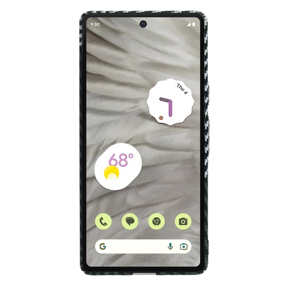 Husa pentru Google Pixel 7a, Finisaj Premium cu Textura de Carbon, Design Elegant, SKDR CarbonFlex - Gri - 1 | YEO