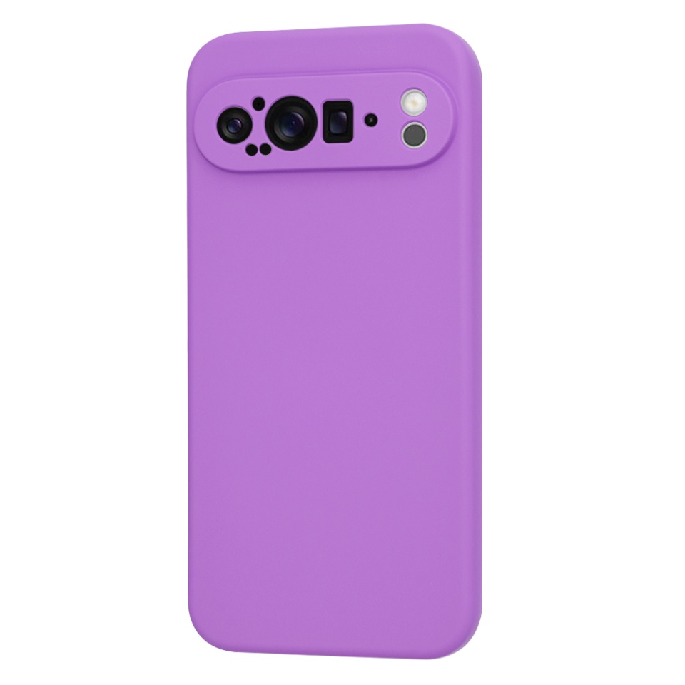 Husa pentru Google Pixel 9 Pro XL din Silicon Catifelat, Protectie Premium, Skyddar SoftElegance - Mov - 2 | YEO
