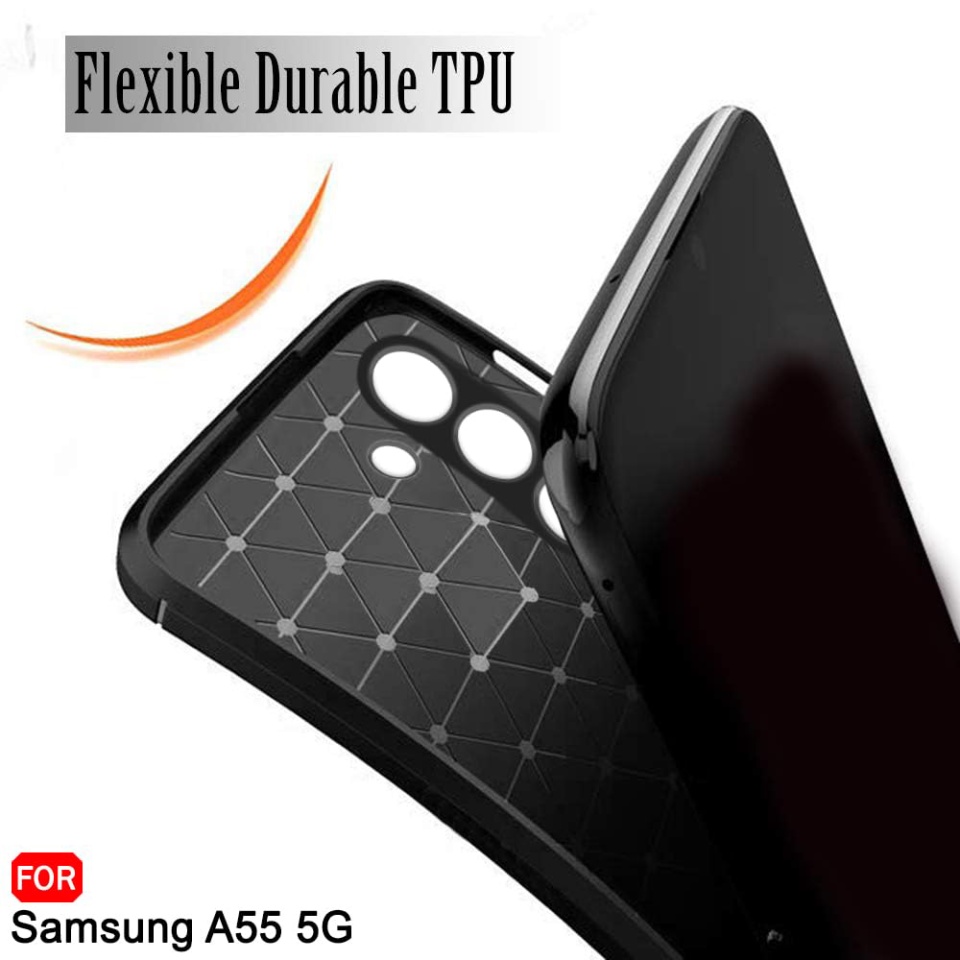 Husa pentru Google Pixel 9 Pro XL, SKYDDAR INNOVATION, CarbonFiber, Antisoc, Negru, set cu sticker - 3 | YEO