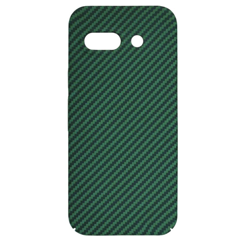 Husa pentru Google Pixel 9a, Finisaj Premium cu Textura de Carbon, Design Elegant, SKDR CarbonFlex - Verde - 3 | YEO