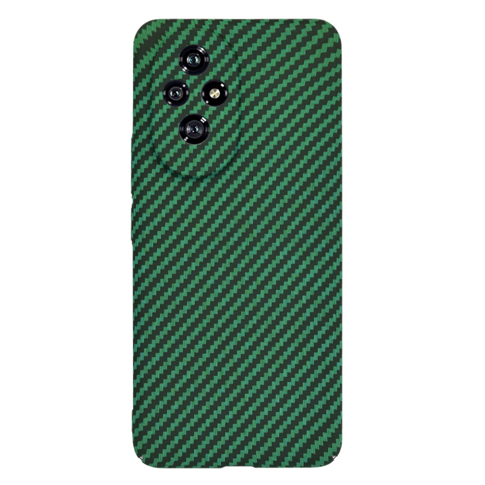 Husa pentru Honor 200, Finisaj Premium cu Textura de Carbon, Design Elegant, SKDR CarbonFlex - Verde - 1 | YEO
