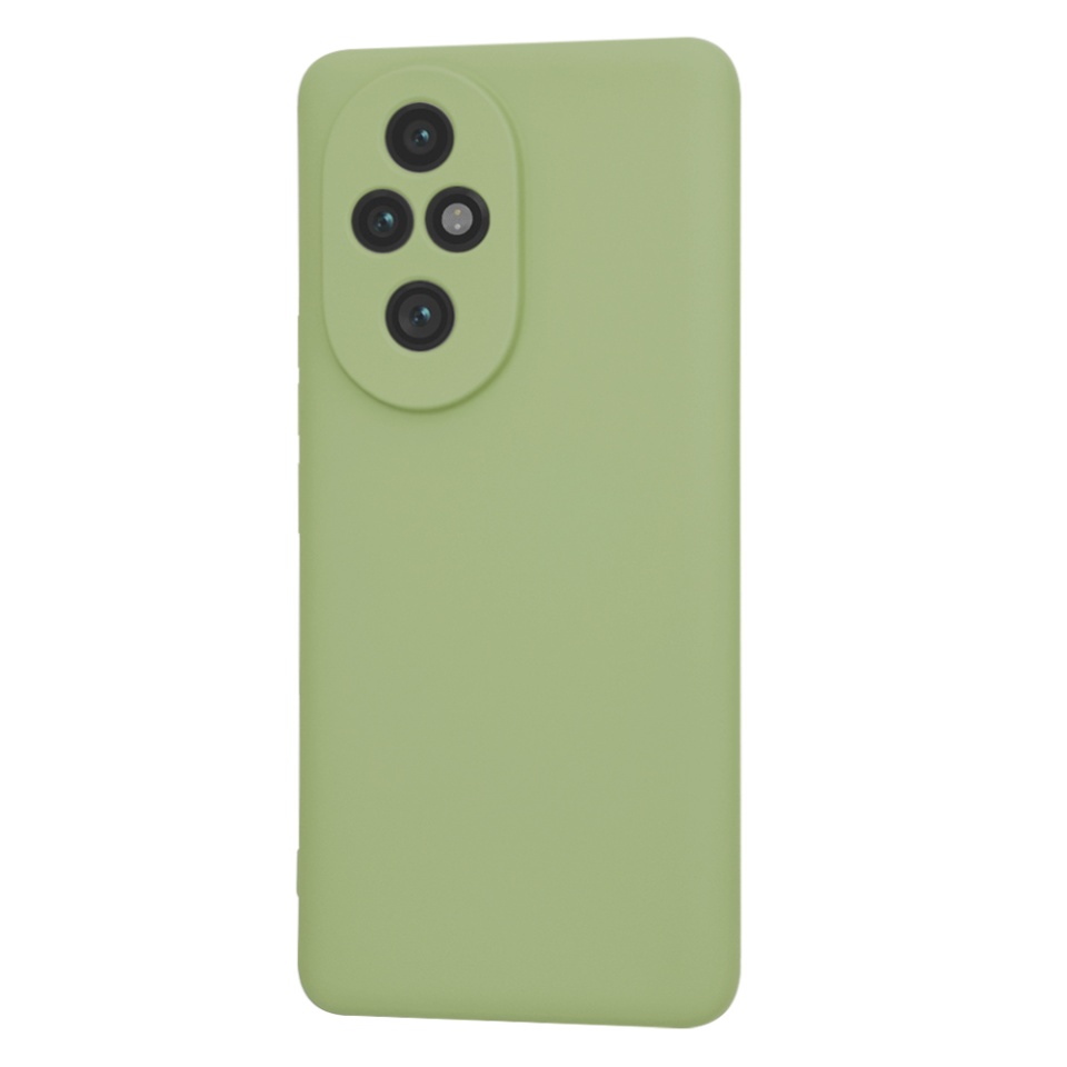 Husa pentru Honor 200 Pro din Silicon Catifelat, Protectie Premium, Skyddar SoftElegance - Verde - 2 | YEO