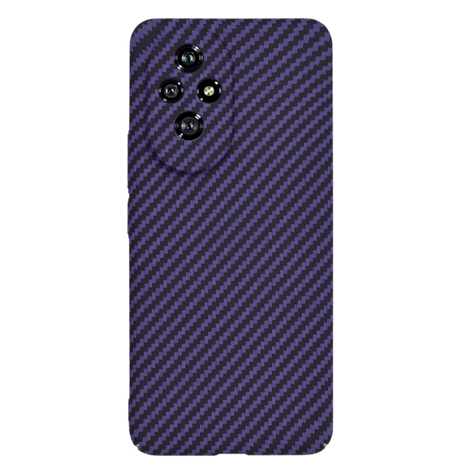 Husa pentru Honor 200, SKYDDAR INNOVATION, textura carbon, Carbonite FiberShell, set cu sticker, Mov, - 1 | YEO