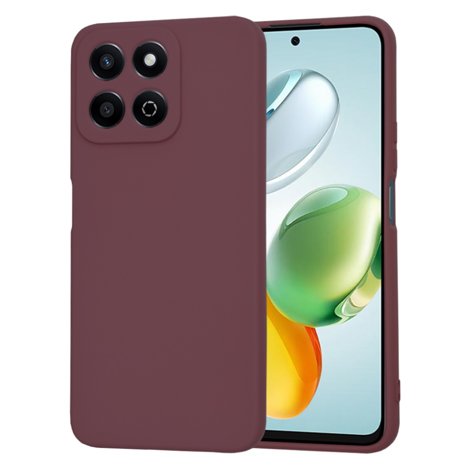 Husa pentru Honor 200 Smart / X7c din Silicon Catifelat, Protectie Premium, Skyddar SoftElegance - Bordo
