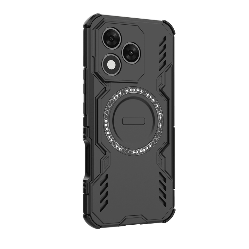Husa pentru Honor 400 Lite, SKYDDAR INOVATION, ArmorMag, Magsafe, set cu sticker, Negru - 2 | YEO