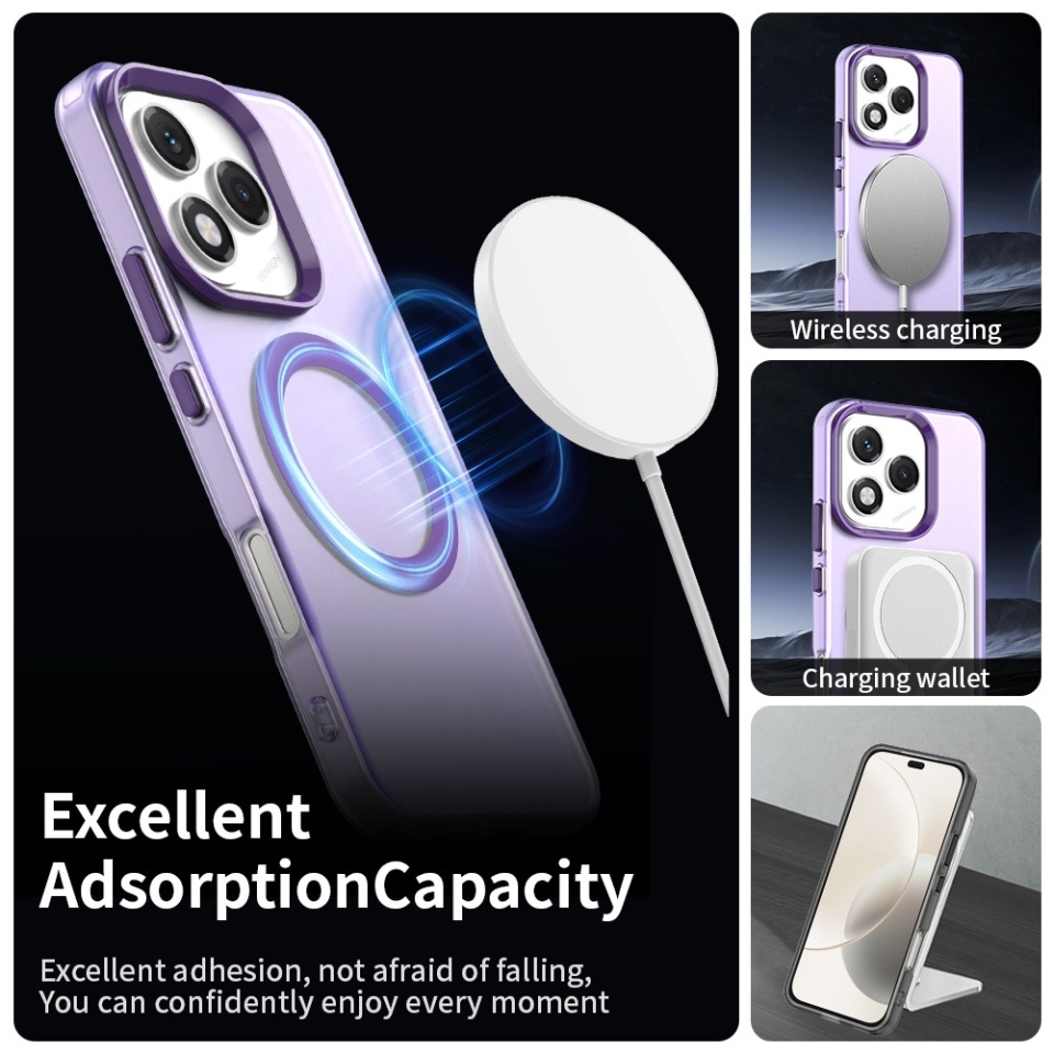 Husa pentru Honor 400 Lite, SKYDDAR INOVATION, CandyCase, Magsafe, set cu sticker, Mov - 2 | YEO