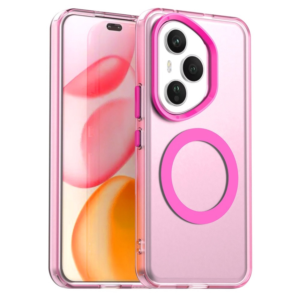 Husa pentru Honor 400 Pro, SKYDDAR INOVATION, CandyCase, Magsafe, set cu sticker, Roz