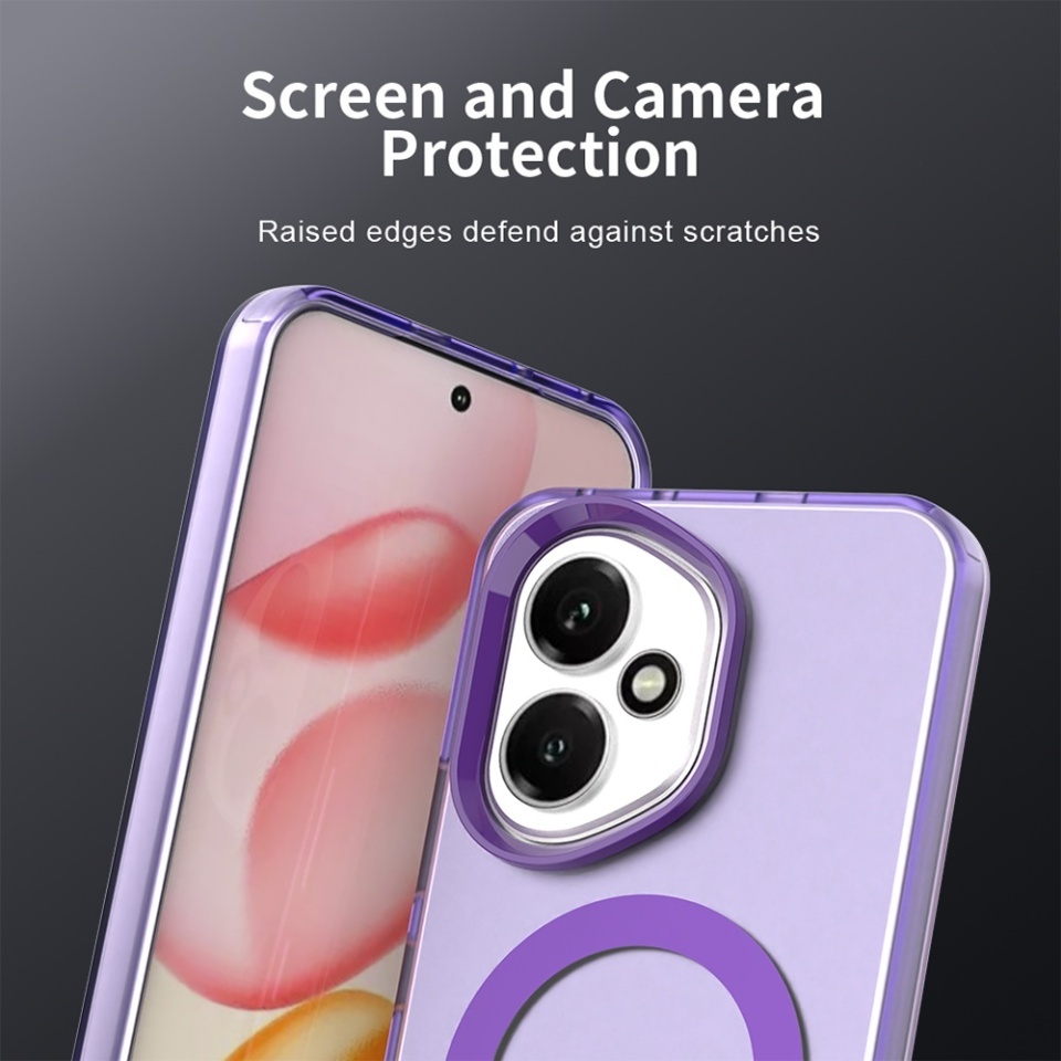 Husa pentru Honor 400, SKYDDAR INOVATION, CandyCase, Magsafe, set cu sticker, Mov - 2 | YEO