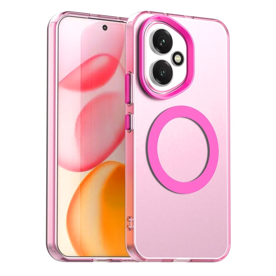 Husa pentru Honor 400, SKYDDAR INOVATION, CandyCase, Magsafe, set cu sticker, Roz