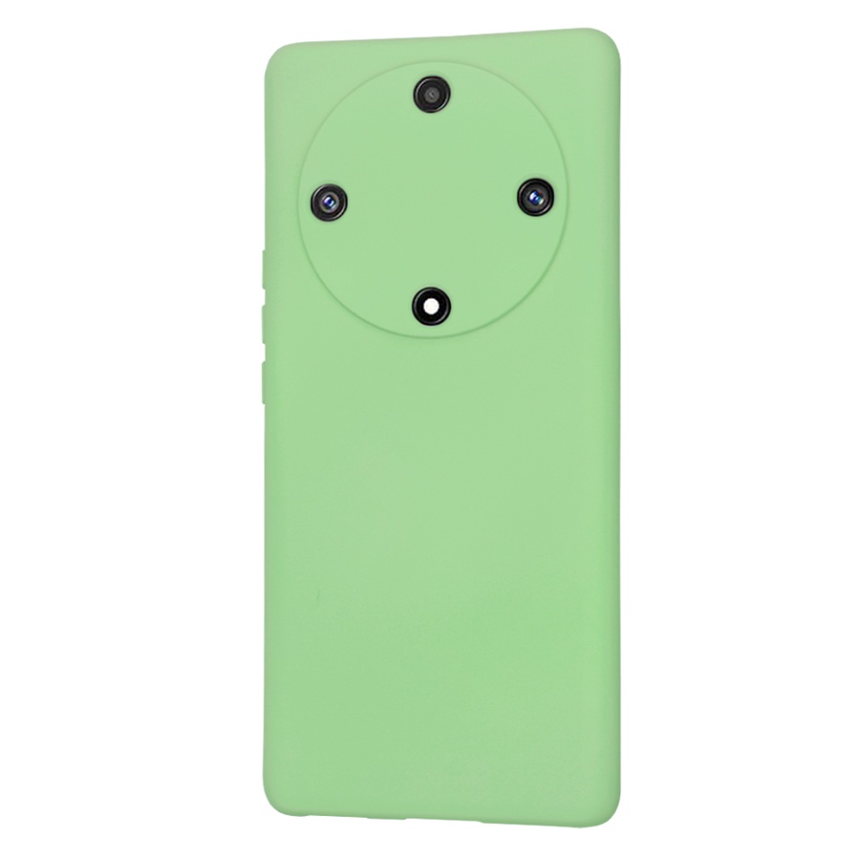 Husa pentru Honor Magic5 Lite din Silicon Catifelat, Protectie Premium, Skyddar SoftElegance - Verde deschis - 2 | YEO