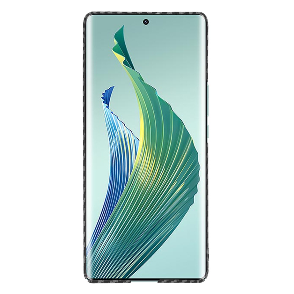 Husa pentru Honor Magic5 Lite, Finisaj Premium cu Textura de Carbon, Design Elegant, SKDR CarbonFlex - Negru - 2 | YEO