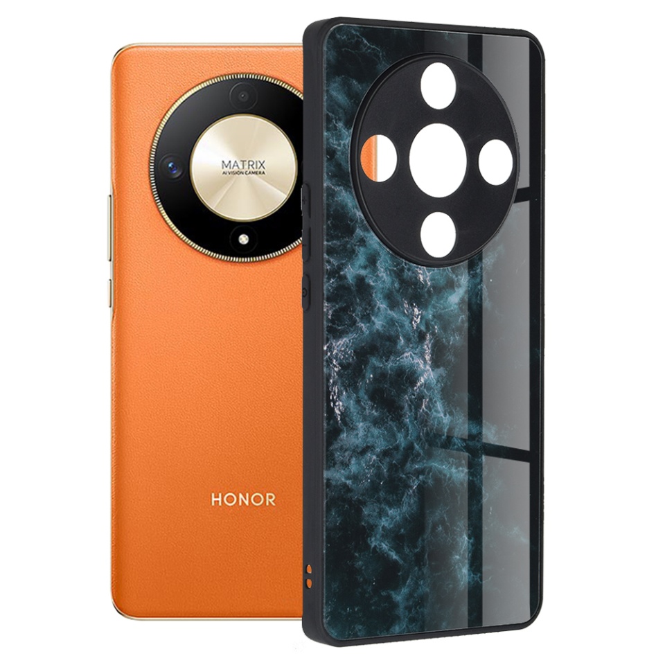 Husa pentru Honor Magic6 Lite cu sticla securizata, SKYDDAR Oddysey - Albastru